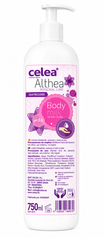 Body Milk con dosificador ALTHEA  750 ml