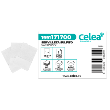 Servilleta Sulfito 17x17  1C P-80