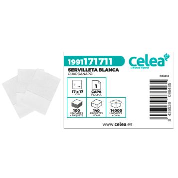 Servilleta Blanca 17x17  1C P-100