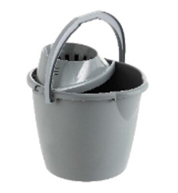 Cubo con Escurridor 13L - Gris