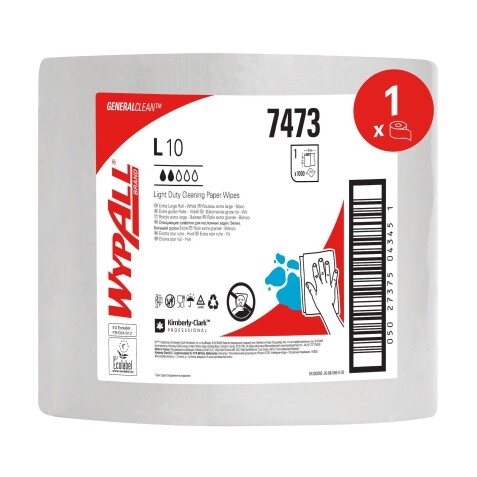 Paño WypAll® L10 EXTRA Blanco Bobina