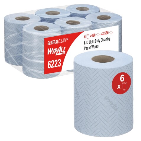 Paño WypAll® L10 Azul Bobina